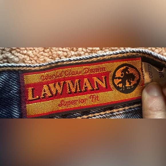 LAWMAN ** Vintage high waist western jeans size 3 / 4 - Picture 5 of 9